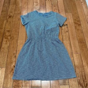 Women’s Old Navy Blue and White Striped T-Shirt Dress, Size Large